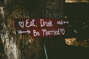 small wedding signpost budget