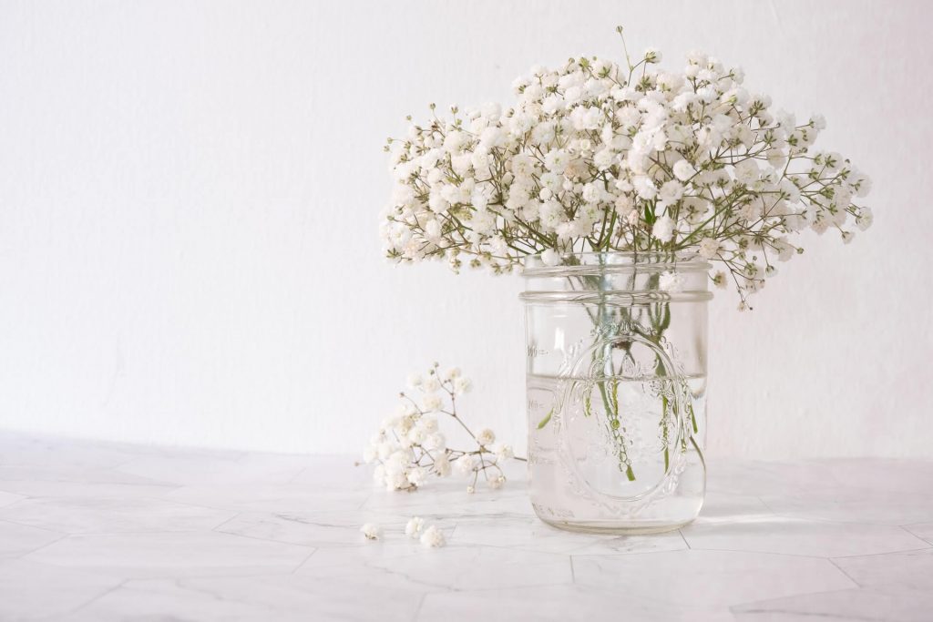floral mason jars