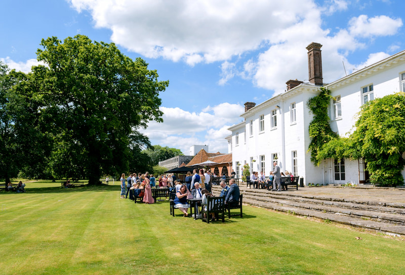 Outdoor event space in Oxfordshire at Milton Hill House