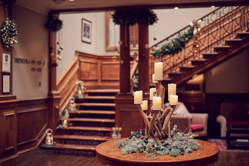 Christmas decorations at Milton Hill House