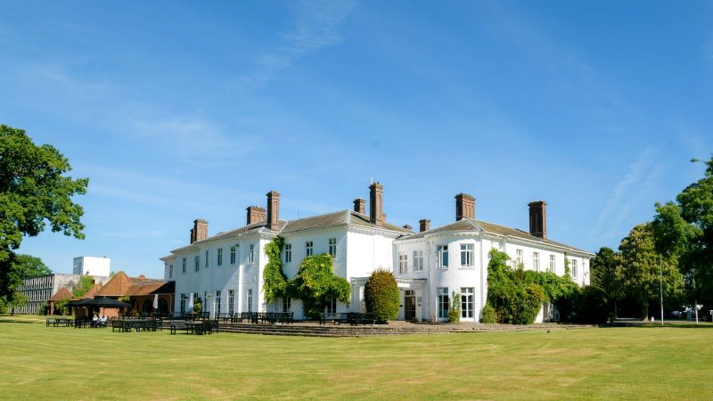 outdoor event space at Milton Hill House in Oxfordshire