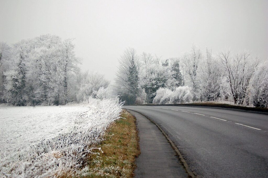 Wintery road