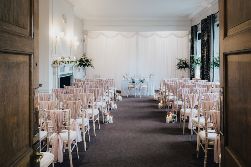 The Oak Room Wedding ceremony room